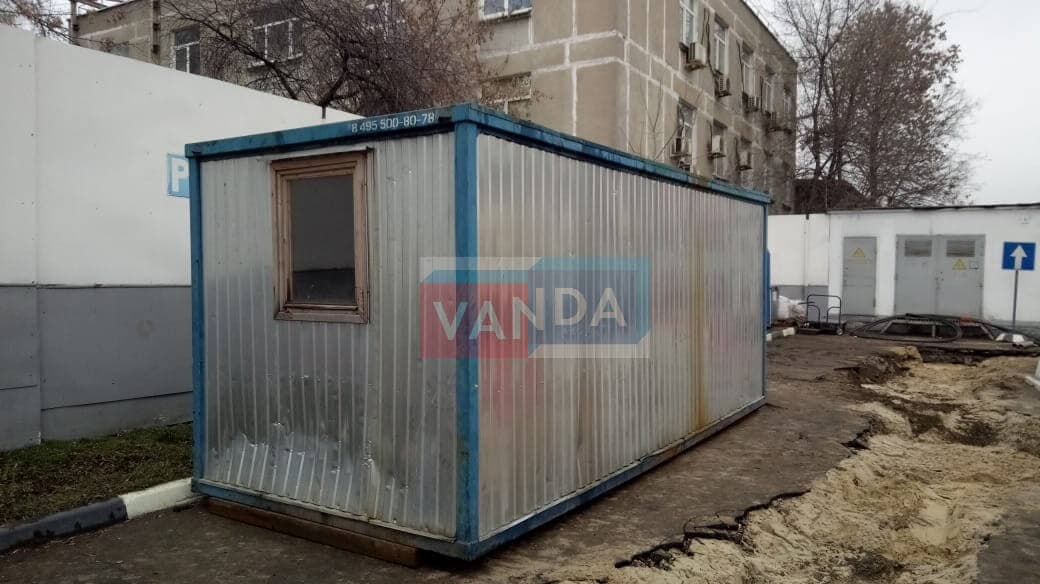 Б/У блок контейнер с тамбуром 5.85x2.45